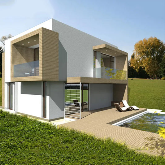 Turnkey Solution Easy Assemble Prefab House Luxury Villa House Prefabricated