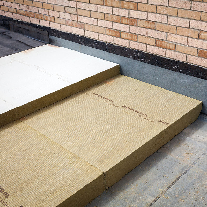 Free sample Rock wool roof rw3 rw6 thermal insulation 80kg/m3 50mm thick rock stone wool fiber board
