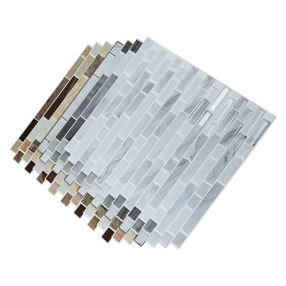 Paper wall sticker 3D self adhesive wall tile for kitchen backsplash