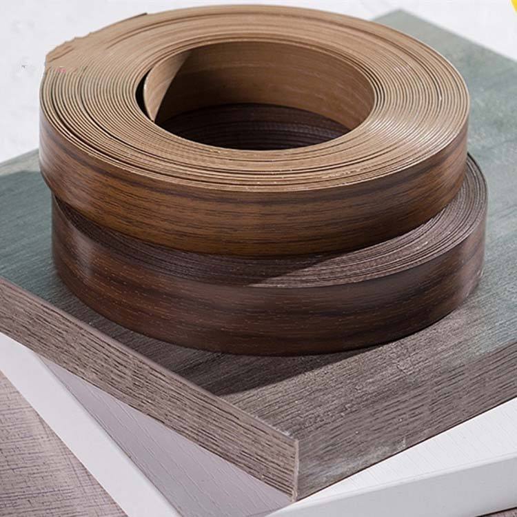 Accesorios para muebles, tira de sellado de borde de PVC de plástico para tablero de mdf, cinta para cantos
