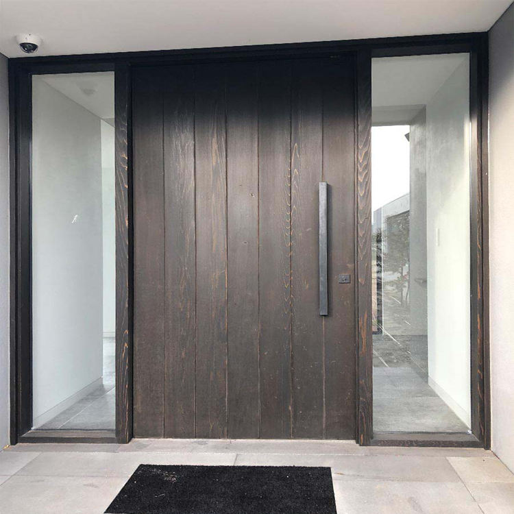Double front entry front doors with windows french main modern wooden door design