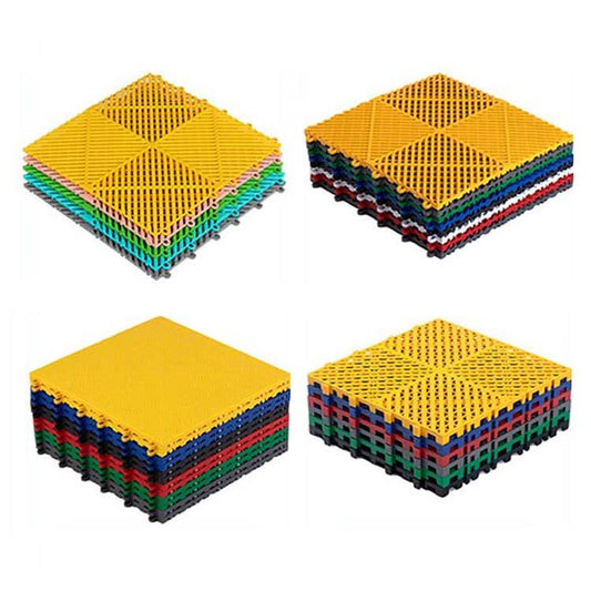 Жесткая модульная противоскользящая дренажная плитка для автомойки, пластик ПП, ПВХ, блокирующая напольная плитка для гаража для парковки, автомойка, гаражный пол