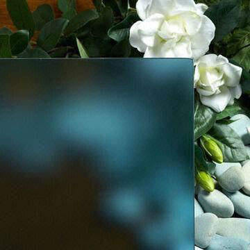 Customized Decorative tempered acid etched glass panel for curtain wall