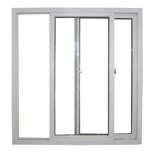 Раздвижное стекло ПВХ, белые окна ПВХ. Пластиковое окно в здании.