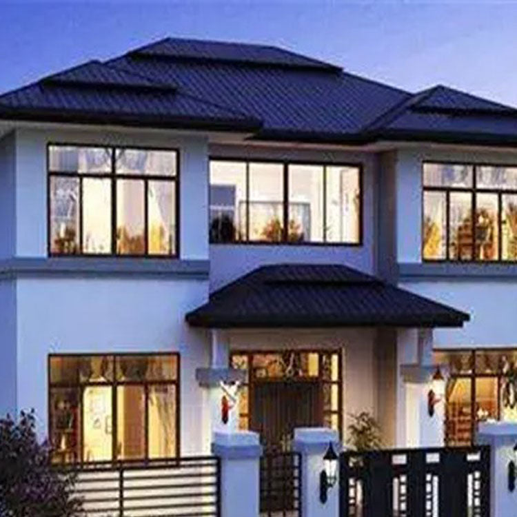 Two Story Metal Frame China Supply Ready Made Steel Prefab Home Prefabricated House Villas