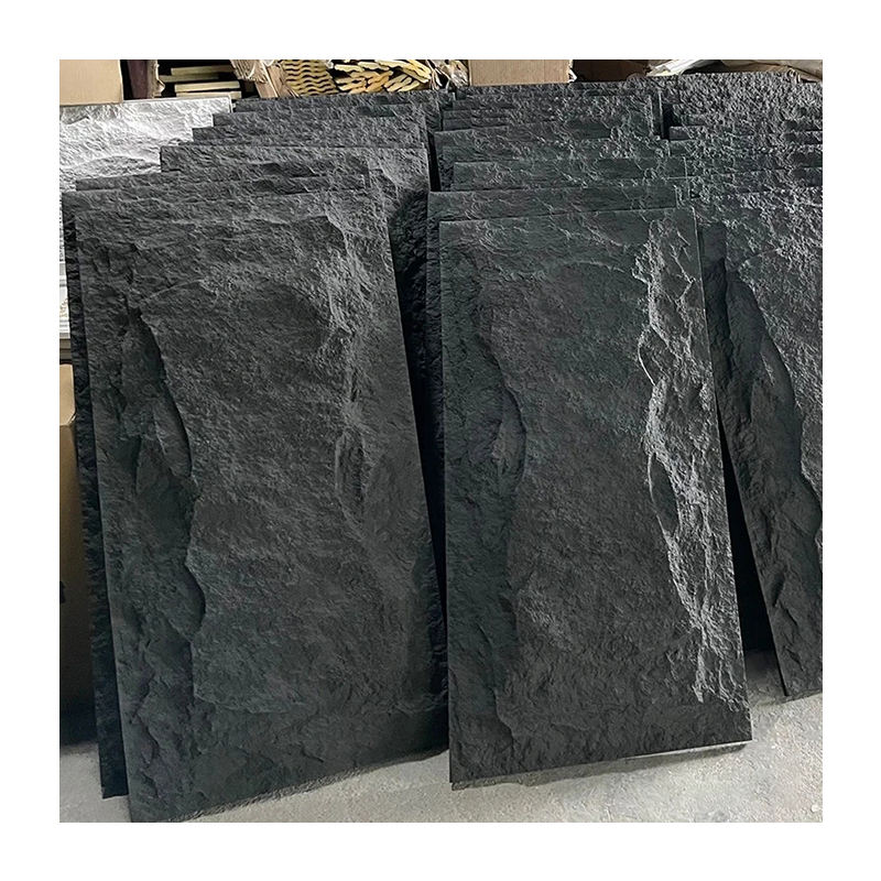 PU polyurethane exterior lightweight faux imitation stone wall foam panels stone siding