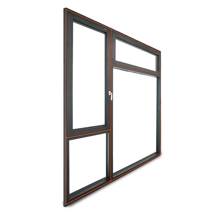 Окно с двойным остеклением, удар от урагана, открытые окна с алюминиевой рамой, окно с алюминиевой створкой