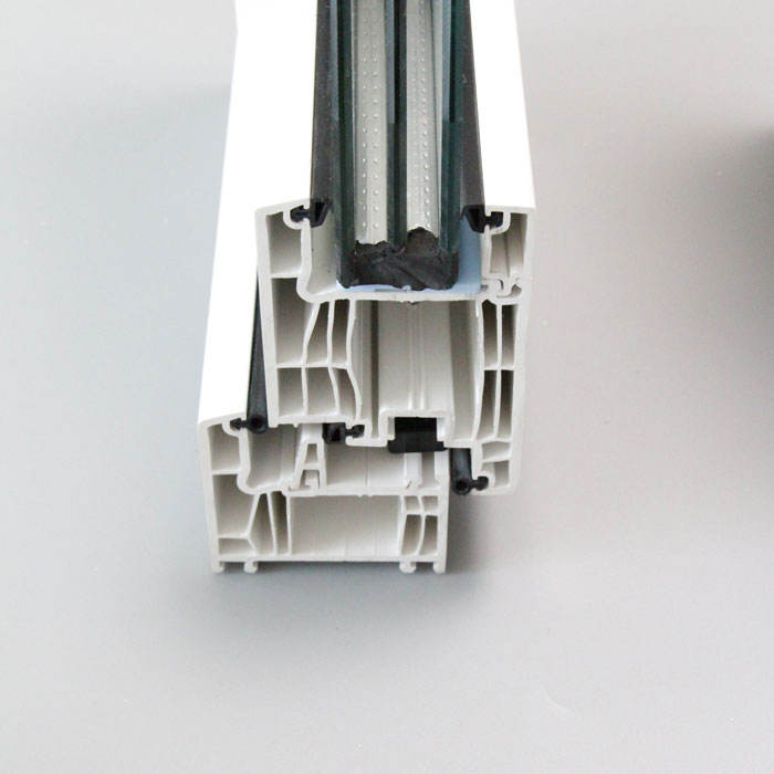 White pvc windows and doors upvc pvc extruded plastic profile frame manufacturer