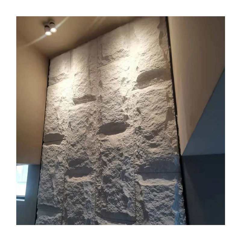 PU polyurethane exterior lightweight faux imitation stone wall foam panels stone siding