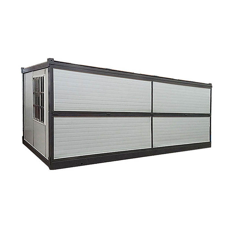 Container mobile homes for people with colourful steel structures and simple activity rooms