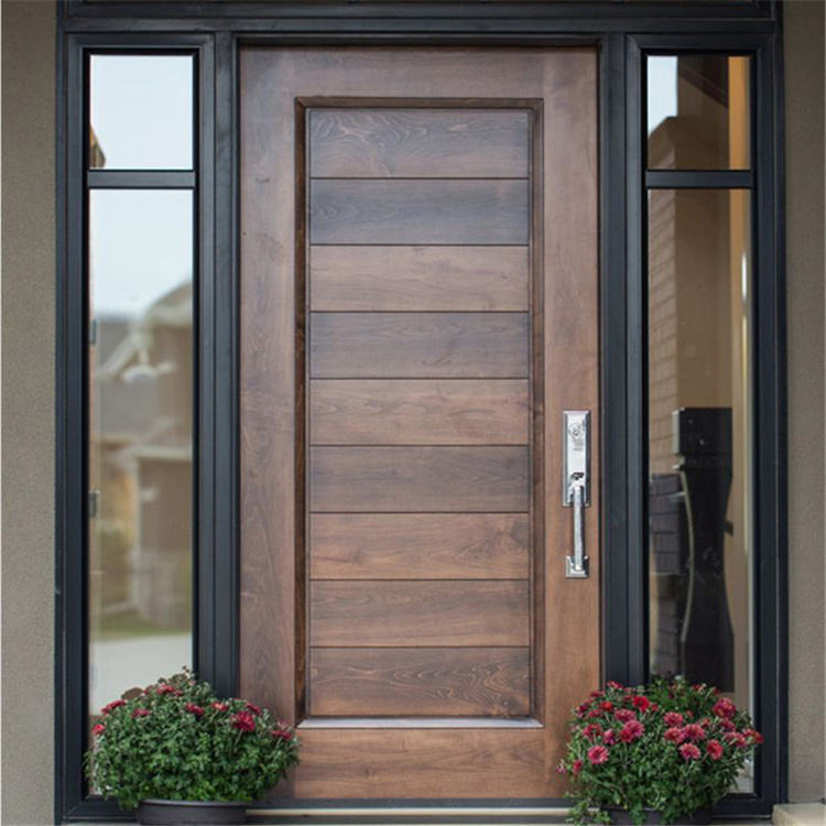 Double front entry front doors with windows french main modern wooden door design