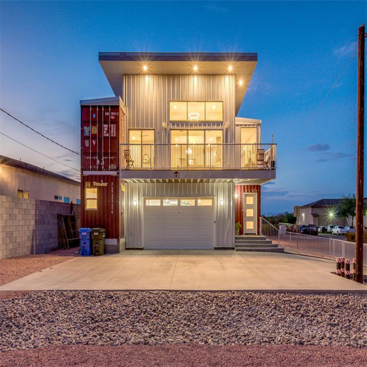 Modern outdoor build cabins fully furnished steel frame prefabricated container house