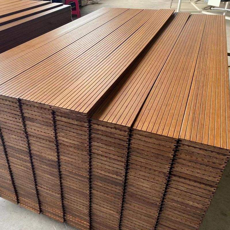 Natural waterproof carbonized solid strand woven heavy bamboo decking flooring outdoor