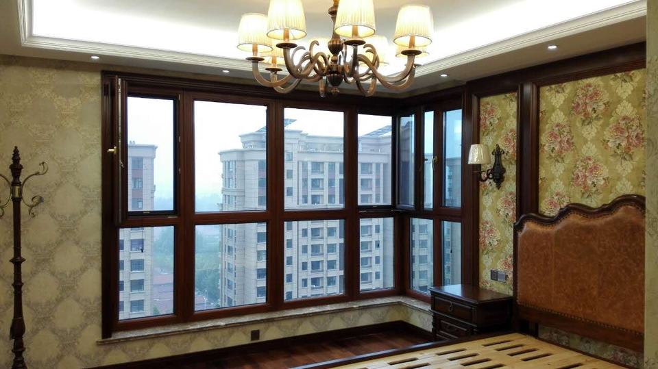 Индивидуальные пассивные окна открытого типа из алюминия и дерева для дома