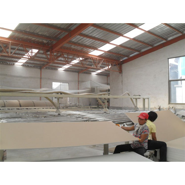 European Standard Colour Painted Plasterboard Factory