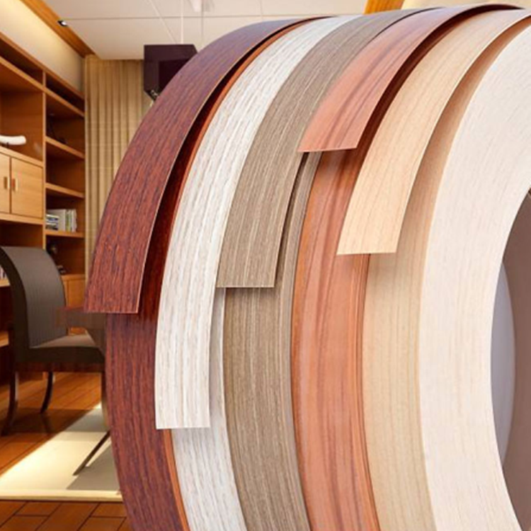 Accesorios para muebles, tira de sellado de borde de PVC de plástico para tablero de mdf, cinta para cantos