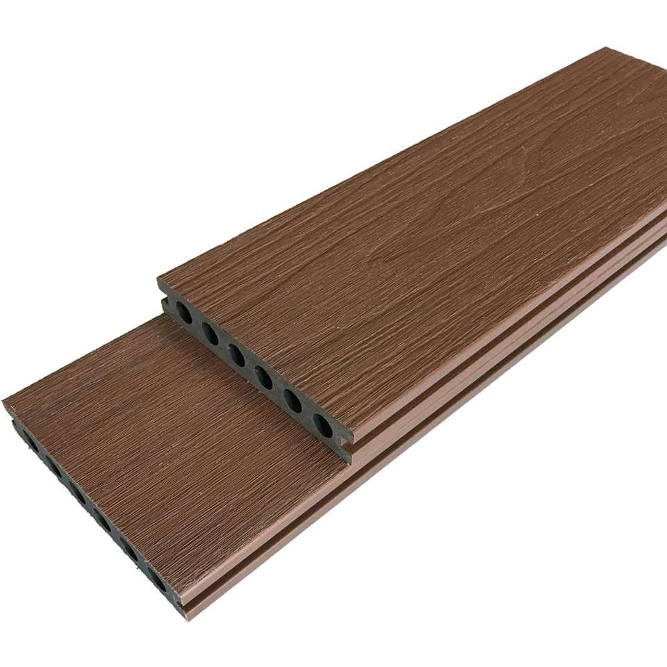 Cubierta de plástico de madera de larga duración, tableros de cubierta compuestos, suelo para Patio al aire libre, resistente a la intemperie, 138x23, resistente al agua