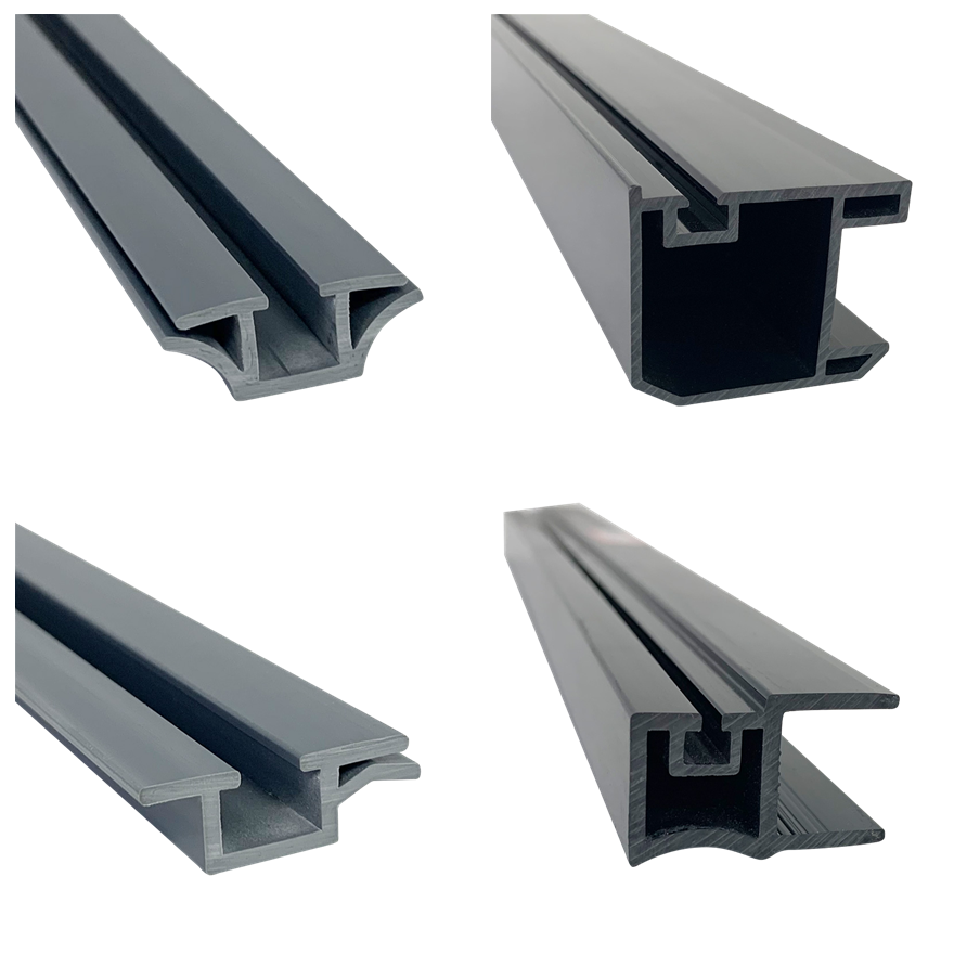 Fabricado con plástico reciclado, nevera para acampar, perfil de pvc, puertas y ventanas de upvc.