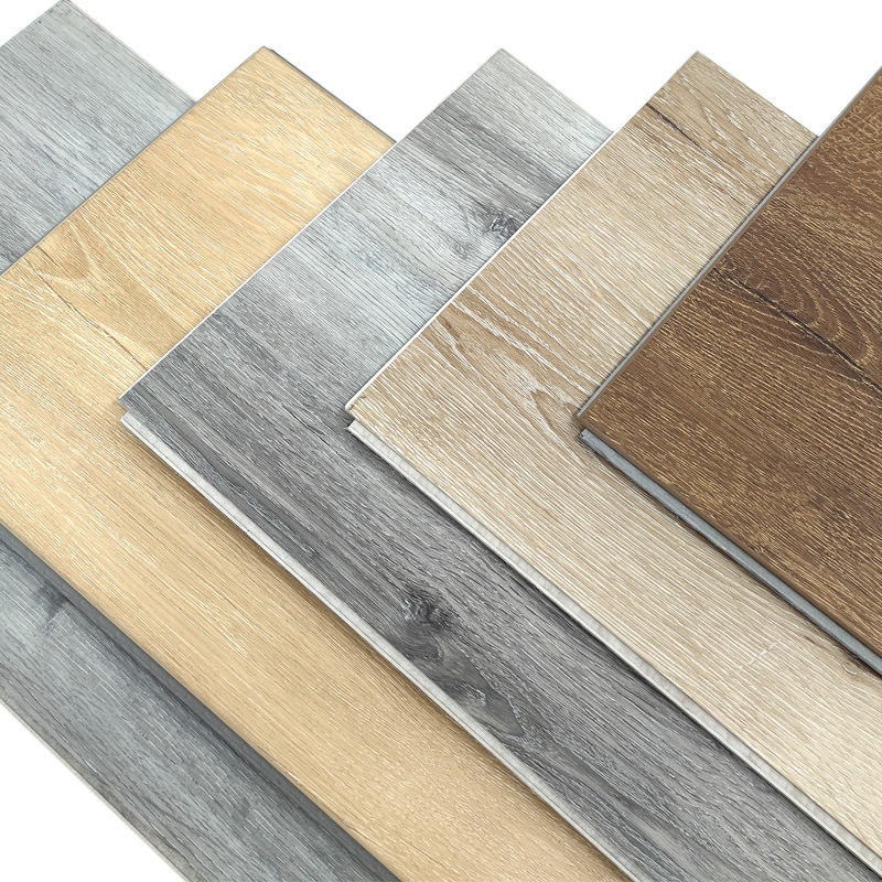 Suelo plástico de lujo del vinilo de la cerradura del SPC de la piedra ignífuga impermeable del lujo de 4m m 5m m 6m m