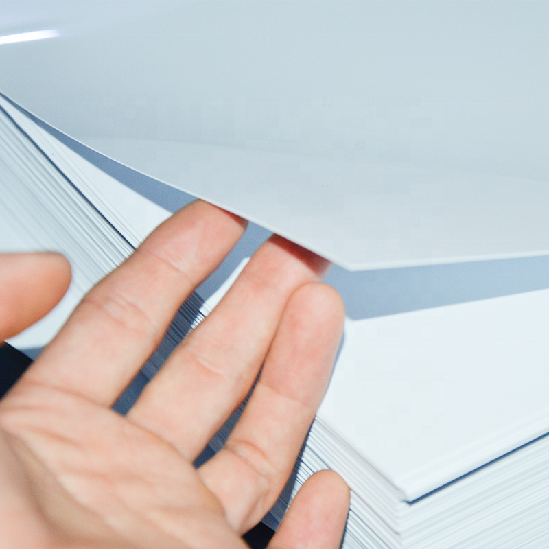 Hoja de PVC de impresión de inyección de tinta blanca para hojas de tarjetas