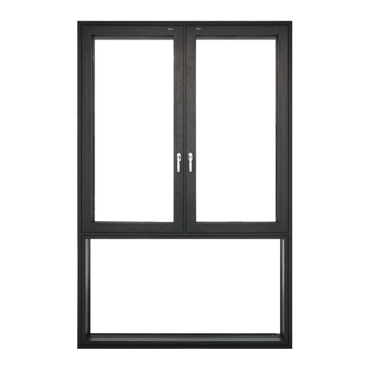 Окно с двойным остеклением, удар от урагана, открытые окна с алюминиевой рамой, окно с алюминиевой створкой