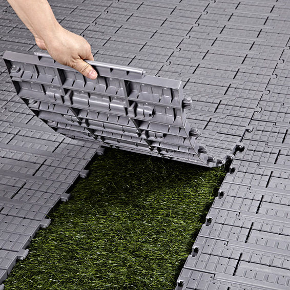 Piso plástico para eventos con protección de césped/suelo para actividades, bodas, actuaciones y alquiler