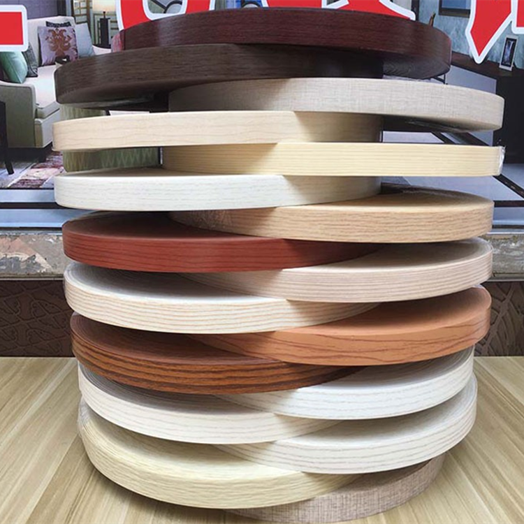 Accesorios para muebles, tira de sellado de borde de PVC de plástico para tablero de mdf, cinta para cantos