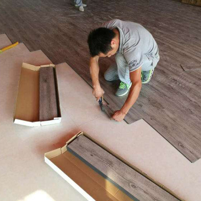 Garage LVT Flooring Tiles 4mm 5mm Click PVC Plastic Wood Floor 4mm Vinyl Planks Luxury SPC Flooring