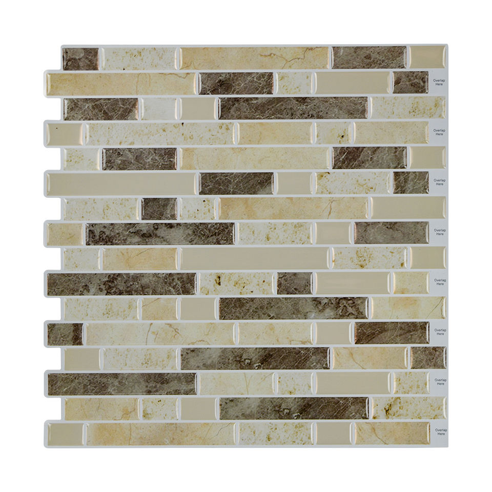 Paper wall sticker 3D self adhesive wall tile for kitchen backsplash