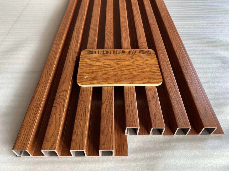 Wooden Grain PVC Wpc Wall Panels Designs for Decoration