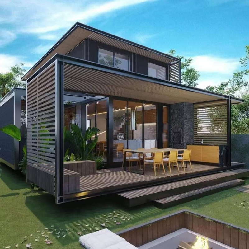 Light Steel Prefab House 20Feet Pre-Prefabricated Flat Pack Home Container House