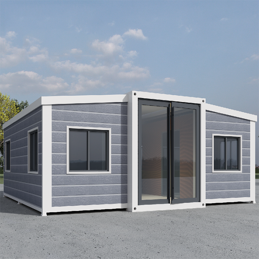 20FT 2 bedroom luxury predfabricated container homes 40ft expandable container house with full bathroom