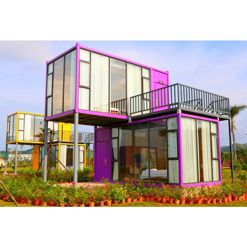 New prefabricated holiday houses modern simple prefabricated residential houses