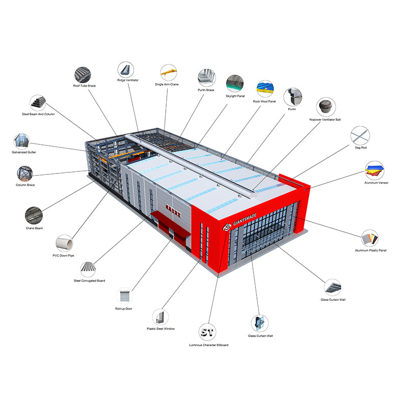 Prefab Factory Building Prefabricated Steel Structure Warehouse