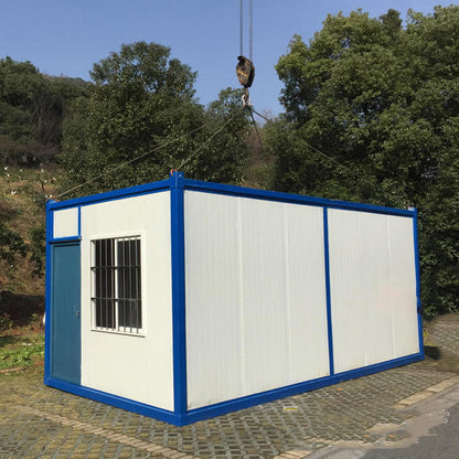 Prefabricated mobile flat pack container house
