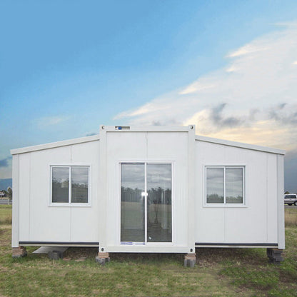 Складной контейнерный дом с двойным крылом — гибкая планировка