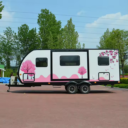 New thermal prefabricated luxury event trailer wheel living room portable building caravan
