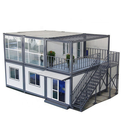 Customized modern luxury prefabricated 20ft prefab steel houses with toilet