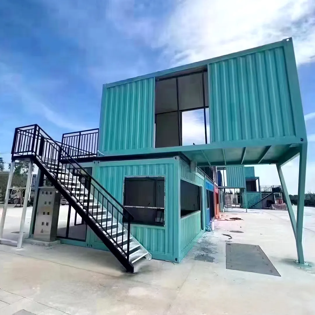 Container house 3 bedrooms villa with customized exterior wall decoration