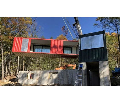 Casa prefabricada del envase de la cabina casas prefabricadas del envase de la estructura de acero del diseño moderno 