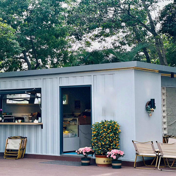 Casa de estructura de acero aislada de instalación rápida para tienda de contenedores 