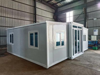 Folding prefab house expandable 20ft 30ft 40ft container home