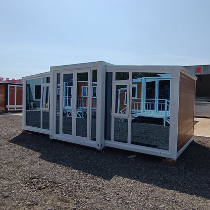 Movable houses double wing container houses