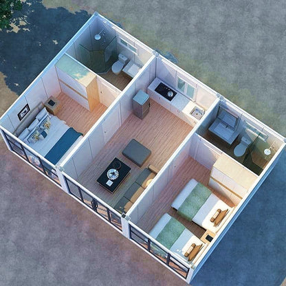 Edificio de viviendas modular de la oficina del apartamento del marco de acero del moho anti 