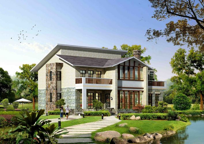 Villa prefabricada de lujo de acero ligero con estructura de acero