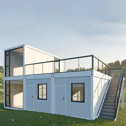 Cost price prefabricated houses villas steel structure steel structure prefab villa luxury container house