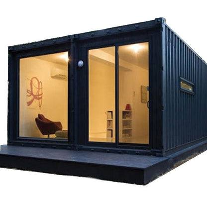 Folding 20ft modular precast modular 3 bed wooden container house