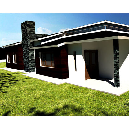 Light steel frame structure prefabricated luxury villa two story prefab house