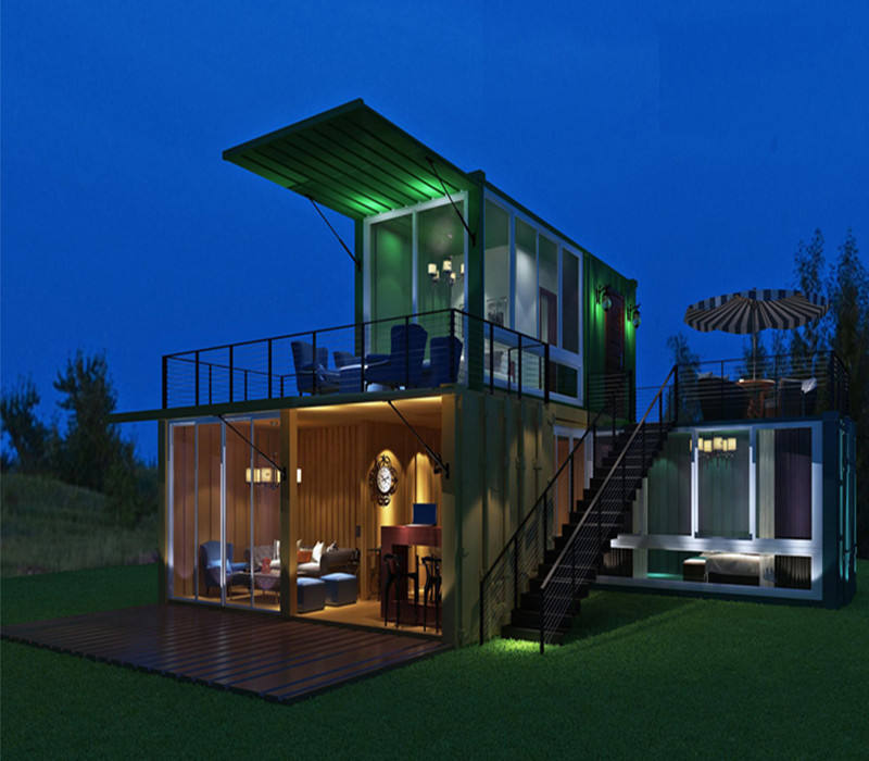 Residential container house villas