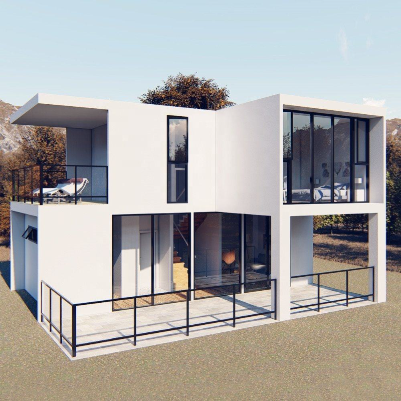 La casa prefabricada de encargo del envase contiene la casa prefabricada movible para el chalet, oficina 